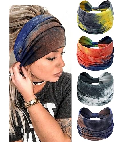 Hoofdbanden voor dames, elastische brede