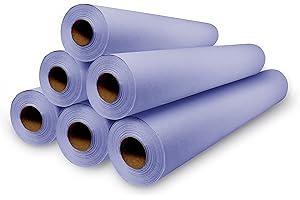 MUNTRADE Rollo de Papel Camilla de Color 1 Capa - 59cm ancho, ±70 metros de longitud, Sin Precorte, Papel Camilla Masaje y Estetica (6, VIOLETA)