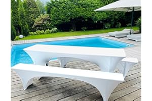 Stretch-Husse Bierzeltgarnitur - Weiss