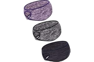 Blulu 3 Stück Frauen Pferdeschwanz Stirnband Winter Ohrwärmer Laufen Stirnbänder Yoga Haarband Sport Ohrenschützer für Frauen Mädchen Outdoor Skifahren