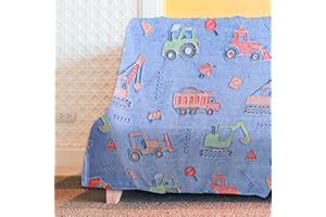 BGNXHYB Manta infantil de excavadora, que brilla en la oscuridad, manta de felpa suave y esponjosa, manta para dormir para niños, regalo de cumpleaños, manta para adultos (100 x 150 cm)