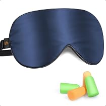 Masque De Sommeil 100% Soie Townssilk - Sangle Réglable - Confortable Et Doux - Block Lumière