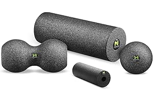 M MOVO TRAINING MOVO ROLLER SET OPTIMUM | Zestaw do Masażu Powięzi z Pianki | Wałek + Podwójna Piłka + Piłka + Mini Wałek | Rolki do Fitnessu, Treningu | Wielozadaniowy Zestaw Wałków do Automasażu Całego Ciała | Regeneruje i Wzmacnia Mięśnie | Zapobiega Urazom