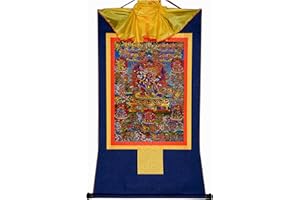 Gandhanra Thangka Tibétain,58 divinités courroucées du Bardo Thodol(Livre tibétain des morts),Bouddha Tenture Murale Tangka,Tapisserie Murale Tibetaine,Pour Autel Bouddhiste,Bouddha Zen,Meditation