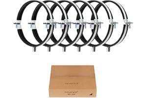 neverest® RS 150mm - Fascetta stringitubo con Guarnizione in Gomma e Filettatura M8/M10 6 Pezzi