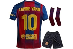 Qycksouth Yamal No. 19 Jersey for Children Set 2024/2025 Home - Fan Outfit with Shorts and Socks - Boys Football Jersey - Children's Jersey - Youth Sizes