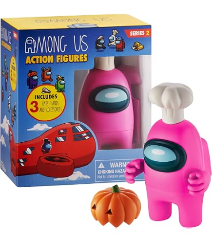 Bizak Among Us Actionfigur – 12 Cm Hoch, Mit 3 Zubehörteilen, Sammelfigur (1 Stück In Sortimentsbox)