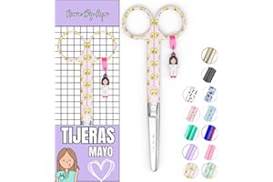 Nurse By Aqos | Forbici Infermiere in Acciaio Inossidabile Lucidato | Design Ergonomico, Colori Vivaci, Fantasie Esclusive e Punta Tonda per Sicurezza, Precisione e Stile Unico sul Lavoro.