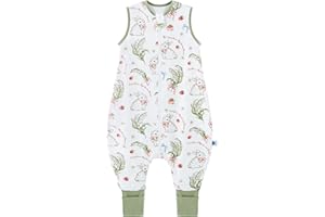 Chilsuessy Gigoteuse Bébé avec Jambes et Pieds - 1,5 Tog - Pour Toute l'Année - Fraise et Lapin, 80 cm