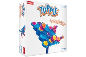 Funskool Original Topple, Strategy Game, Board Game for Kids, Adults, Families, Educational, Fun, 2 to 4 Players, Family Fun, Learning Activity Toy for Childrens, Gift Set for Kid, Ages 6+ Years