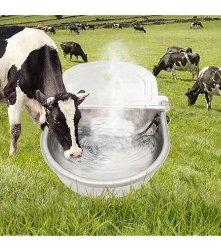 Abbeveratoio Riscaldato Automatico Per Animali 220V | Con Valvola A Galleggiante E Termostato | Antigelo Per Cavalli, Bovini, Capre, Cani | Materiale PP Resistente