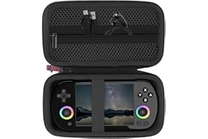 Khanka Hard Case for RG40XX H Retro Handheld Game,Storage Carrying Bag for RG40XX H 4.0-inch IPS Screen Handheld Game Console，Case Only (Black)