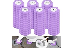 GUNIATA 72 sztuki jednorazowych szczotek do toalety, uzupełnienia do szczotek do toalet, wkłady czyszczące do szczotek do łazienki do czyszczenia domowego (fioletowy, 72 sztuki)