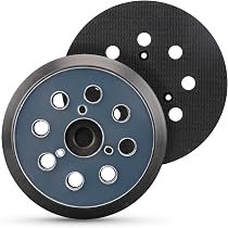 2 Plateaux De Ponçage 8 Trous 125mm - Tampons Remplacement Compatible Makita BO5031, DeWalt, Porter Cable