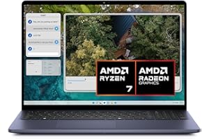 Dell Inspiron 16 5645 Ordinateur Portable, Processeur AMD Ryzen 7-8840U, Écran 16'' FHD+, 16Go RAM, 1 TB SSD, Graphique AMD UMA, Windows 11 Home - Clavier rétroéclairé Français AZERTY, Indigo