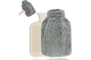 DAJASD Termofor z miękkim pokrowcem, termofor z pokrowcem, kieszeń kangurka, 2 l, duży termofor z kangurem, szczelny design kieszeni, do łagodzenia bólu ramion, brzucha, nóg, pleców