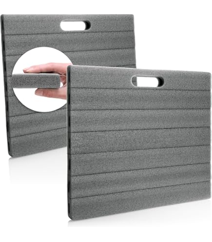 AWP Coussin De Genoux En Mousse Pour électriciens, Charpentiers, Mécaniciens, Plombiers, Paysagistes Et Plus Encore | Tapis De Travail En Mousse Absorbant Les Chocs De 3,8 Cm, Vert Haute Visibilité