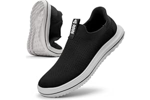 MrToNo Slip On Sneaker Men's Lace Free Sneakers Hand-Free Running Shoes Lightweight Breathable Outdoor Sports Sneakers Leisure Road Running Shoes