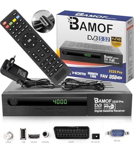 Mini Décodeur Satellite HD Free To Air FTA Pour Chaines