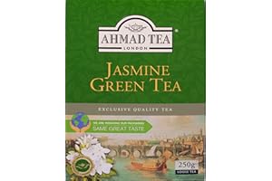 Ahmad Tea – Jasmine Green Tea - Té verde con flores de jazmín - 250 g de té suelto