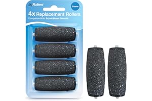 MY ROLLERS 4 x Compatible with Scholl Velvet Smooth Diamond Refill Replacement Rollers (Coarse)