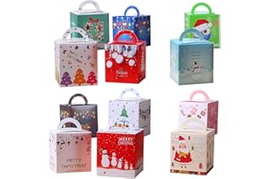 Azexcy 24 Pz Scatole di Calendario d’Avvento di Natale Scatole Caramelle di Natale Confezione Regalo per Riempire Caramelle, Cioccolatini, Sorpresa di Natale Bambini