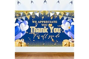 CANIPHA Thank You Banner for Teacher and Employee Appreciation - We Appreciate You Party Decorations