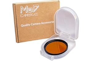 MaD Cameras 49mm orange (Dark) farbener Vollfarbkorrekturfilter für Kamera-Objektive, ideal für Schwarz-Weiß-Fotografie - 49mm orange (Dark)
