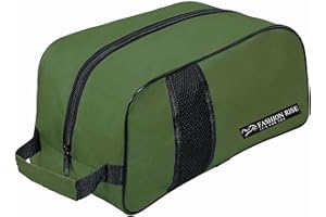 FASHION RISE Waterproof Sports Boot/Shoe/Travel Bag for Football Cricket Rugby Golf Toiletry Gym for Men/Women (Olive Green)