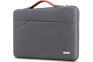 TECOOL 14 calowy pokrowiec na laptopa z uchwyt kompatybilny z HP Lenovo IdeaPad ThinkPad Acer Dell Chromebook 14, Ciemno szary