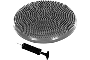 MOVIT Coussin d'assise à Balle Dynamic Seat avec Pompe, 33 cm ou 38 cm, Choix de Couleur, Coussin d'air à Picots Coussin d'équilibre