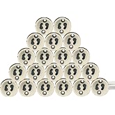 EACLL GU10 Lamp Bases, Ceramic Socket Socket Socket, Pack of 20, Economical and Practical, with Quality Silicone Cable, Conne