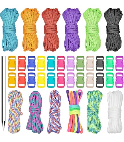 Paracorde Nano Ultra-Légère – Nylon Tressé 0,75mm – 91 Mètres – Pour Artisanat, Camping, Réparations