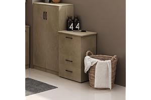 Linea Azzurra Mobile con Asse da Stiro Pieghevole Mobile da Stiro in Legno Nobilitato Melaminico 89x57x44 cm con Cassetti Contenitori e Ruote Made in Italy