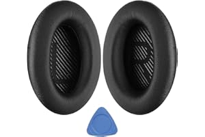 YOCOWOCO Replacement EarPads for Bose QuietComfort 35 (QC35) & Quiet Comfort 35 II (QC 35 ii) Headphones, Ear Pads Cushions with Noise Isolation Memory Foam, Softer Protein Leather, Added Thickness