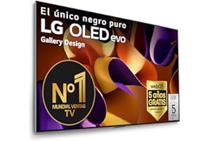 LG OLED55G45LW, 55", OLED EVO* 4K, Serie G4, Smart TV, WebOS24, Procesador a11, Dolby Vision, Dolby Atmos, webOS 24, 3840X2160,TV Gaming, 144 Hz, Integración Pared, Negro