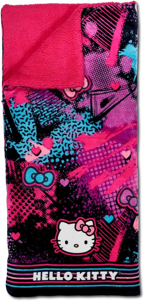 Northwest Hello Kitty Bulut Sherpa Pijama Çantası, 68,5 cm x 157,5 cm, Slumber Kitty