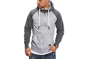 Rello & Reese Herren Sweatjacke Hoodie Zip-Jacke Kapuzenpullover MT-7681