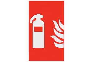Metafranc skylt symbol: Brandsläckare – 250 x 150 mm/skylt/informationsskylt/brandsläckare/första hjälpen-märkning/säkerhetsmärkning/kommersiell beteckning / 500040