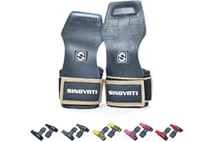 SINOVATI Paski do treningu siłowego, do treningu siłowego, do treningu siłowego, treningu crossfitu, kulturystyki i crossfitu, z podkładkami na nadgarstek 7 mm