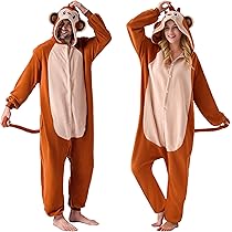 Spooktacular Creations Unisex adulto pigiama peluche tutina un pezzo elefante animale costume, M