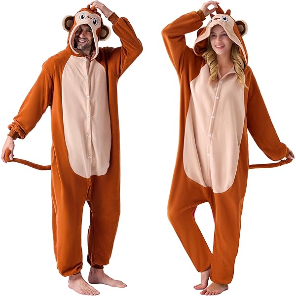 HAHASHOW Pyjama voor volwassenen met capuchon, zacht flanel, voor heren en dames, kostuum met schattige dieren (Halloween-stijl), uniseks rompertje voor winter en feestjes, Haai, 110 cm