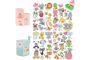 JODSEN 47 Pcs Diamond Painting Stickers Kits for Kids DIY Animal Mosaic Diamond Art Stickers 5D Animal Diamond Painting Kits by Numbers Party Decoration Creative Handmade Art Craft Gift Set for Boy Girl