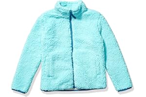 Amazon Essentials Niñas Chaqueta de Forro Polar Sherpa con Cremallera Completa