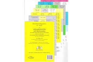 DürckheimRegister STEUERGESETZE mit Stichworten: 190 Registeretiketten (sog. Griffregister) wichtige §§ im EStG, LStG, EStDV, UStG, ErbStG, BewG, AO ... • In jedem Fall auf der richtigen Seite