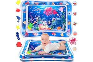 ZPQAODI Tapis de jeu aquatique pour bébé, tapis de jeu aquatique, gonflable, 66 x 50 cm, tapis de jeu rempli d'eau, tapis de jeu pour bébé, jouet pour bébé et eau, cadeau pour bébé