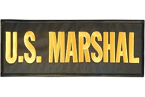 2AFTER1 US Marshal Large XL 10x4 cali SWAT Bulletproof Vest Tactical Touch Fastener Patch