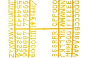 PAINT AND PLAY TODAY 1/2" Letter Set - (660 characters) Yellow