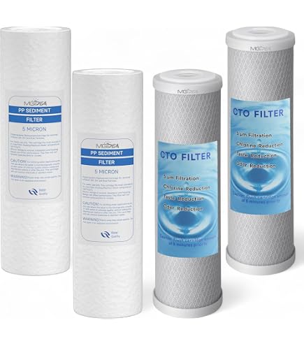 Kit Filtre à Eau Deux Étages NW-BR10B3 Avec Cartouches - Raccords 1/2" 3/4" 1" (20,67 à 32,89 Mm)