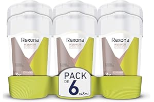 Rexona Maximum Protection Desodorante en Crema Antitranspirante para Mujer Soft Solid Stress Control 45ml - Pack de 6